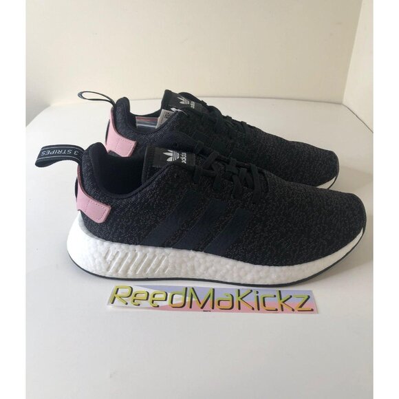 Adidas Nmd R2 Black Pink womens 10us - Picture 3 of 4
